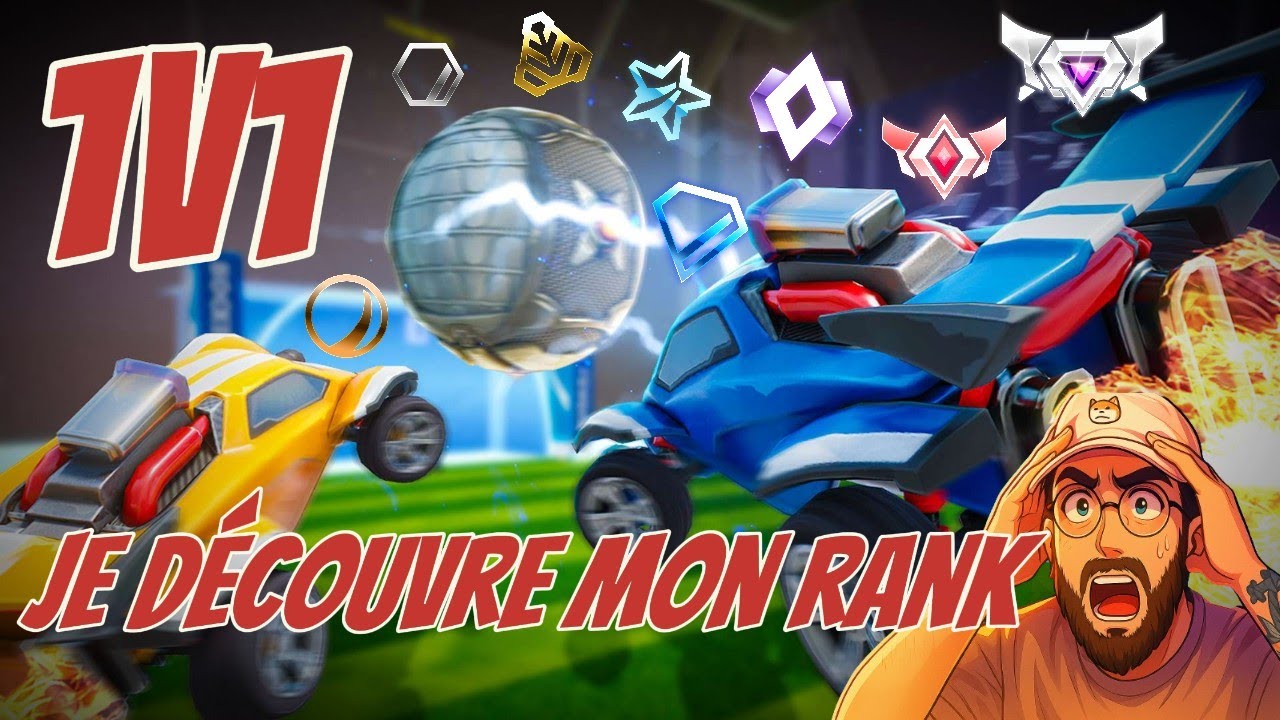 Je découvre mon rank 1v1 sur Rocket League !