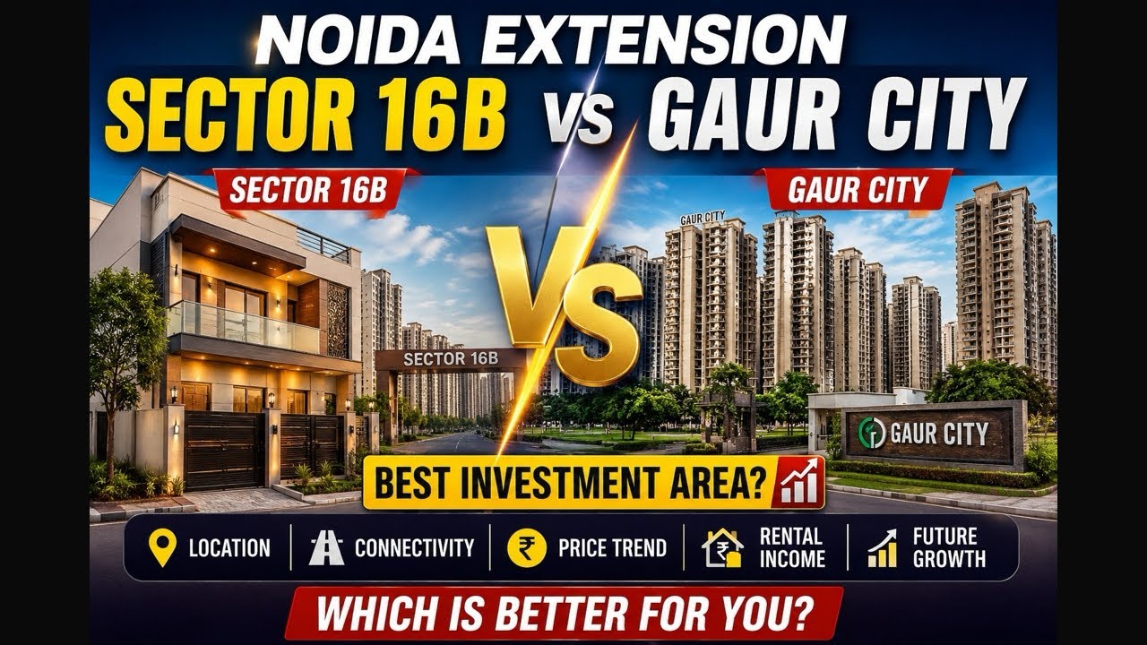     Noida Extension Sector 16B vs Gaur City | Best Investment Area?