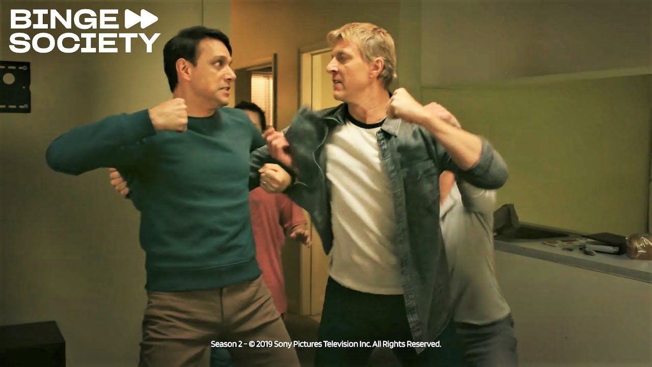 Daniel and Johnny fight | Cobra Kai (Season 2, Episode 10)