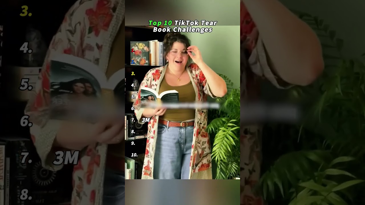 Top 10 TikTok Tear Book Challenges.#booktok #tears #trend #reelschallenge  #celebrity #talviinder