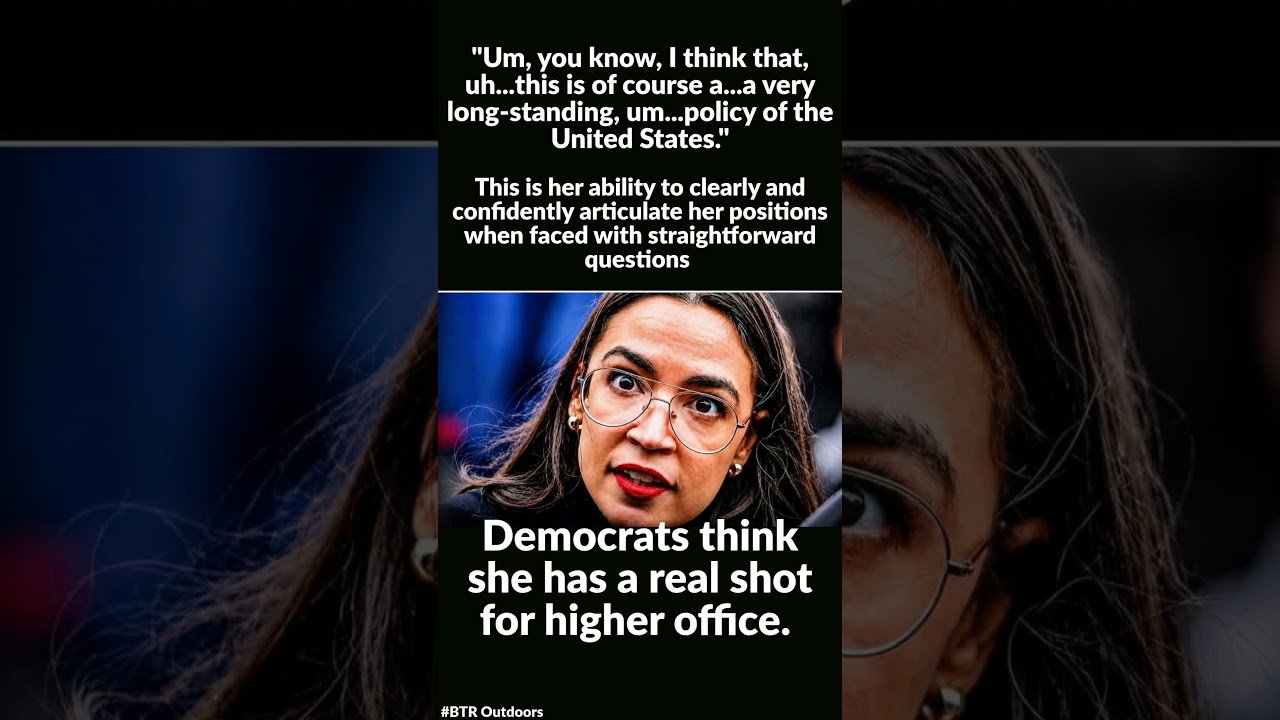 Достаточно ли AOC умна, чтобы баллотироваться в президенты? #aoc #вокизм #trump #смешно #мемы #пр...