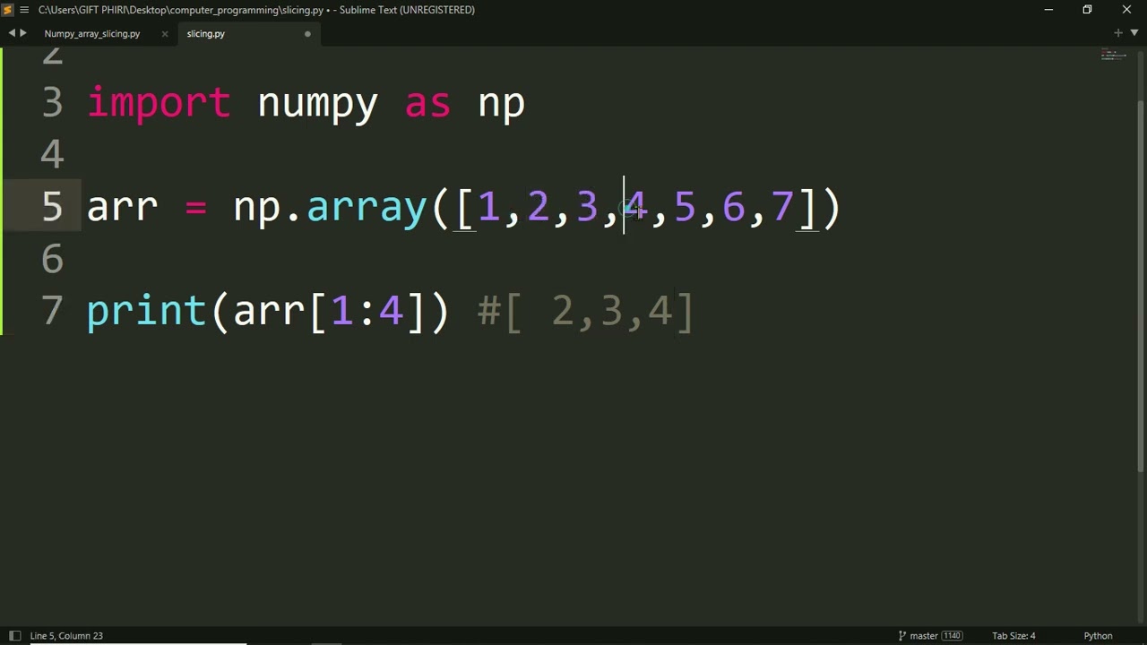 Пакет Numpy: Видео 2 - Нарезка данных #python #numpy
