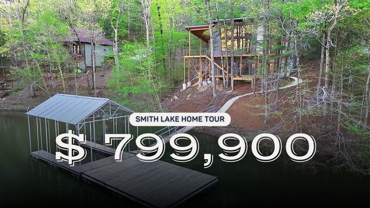 Tour This NEW Smith Lake Home on Brushy Creek | Lewis Smith Lake Alabama New Construction