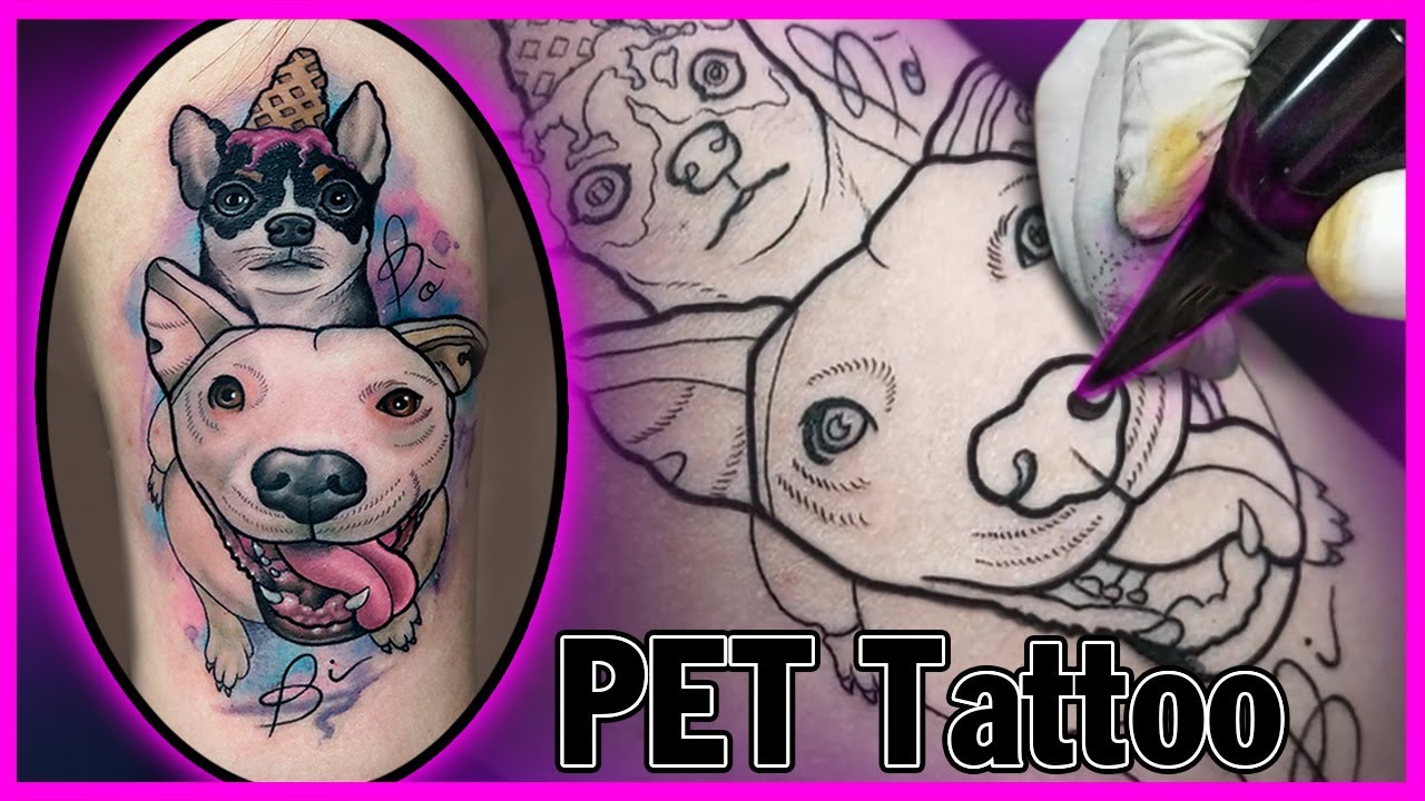 HÌNH XĂM CÚN CƯNG - DOG TATTOO - TIMELAPSE - TIỆM XĂM THIÊN ĐƯỜNG