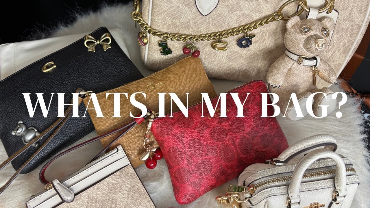 ЧТО В МОЕЙ СУМОЧКЕ | Coach Rowan: Сумка недели #coachny #coachoutlet