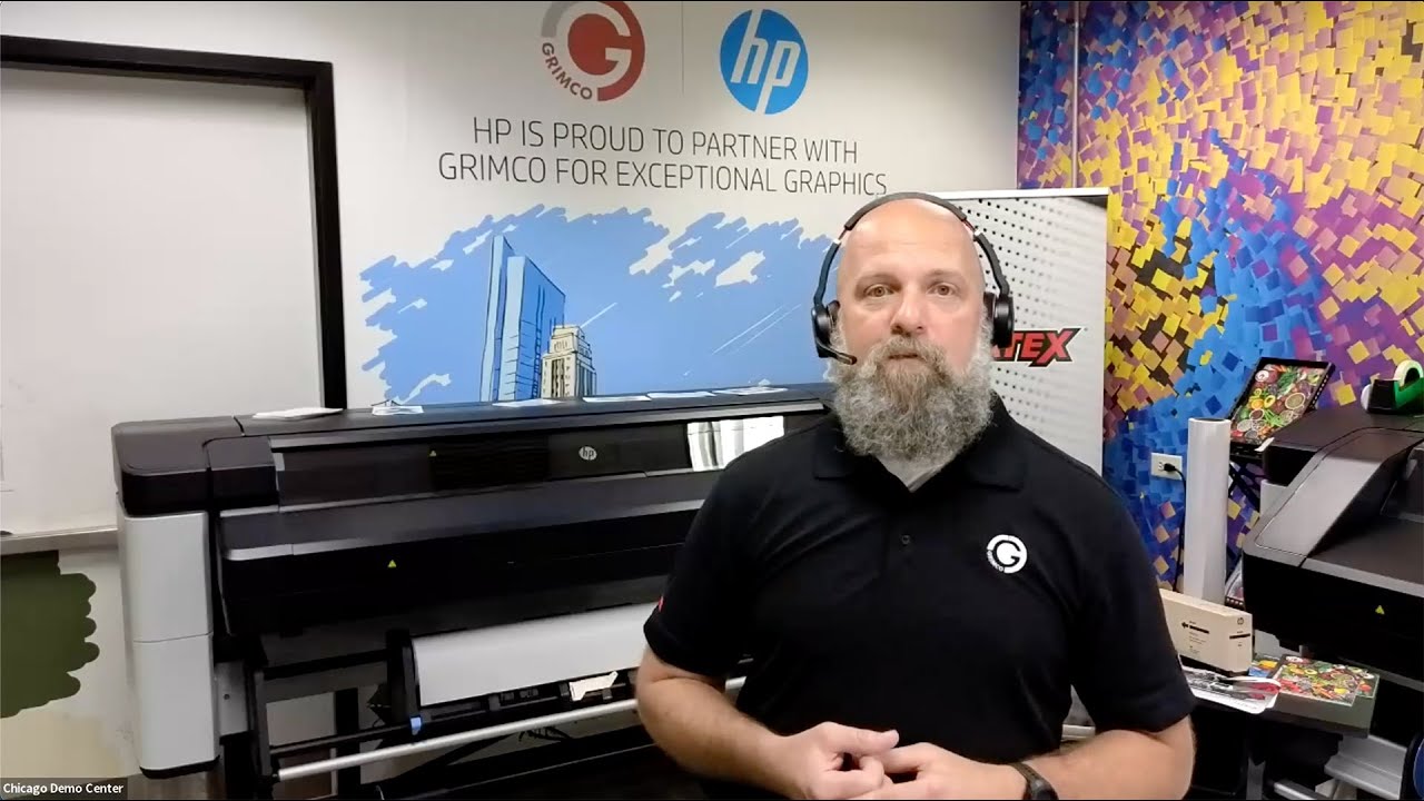 Вебинар по принтеру HP Latex 630W