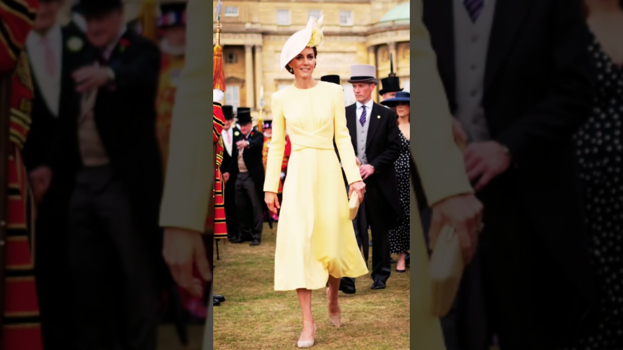 Princesa Kate deslumbra en la fiesta real en los jardines de Buckingham 