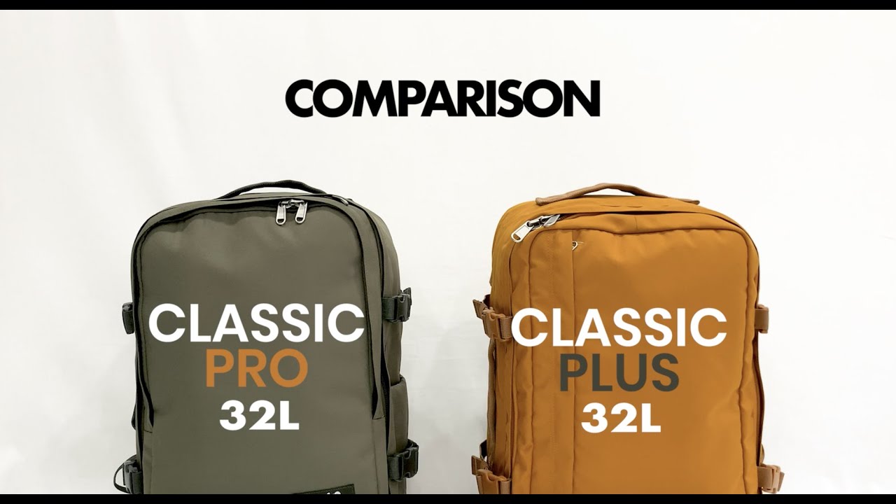 Classic Pro 32L & Classic Plus 32L | Backpack Comparison | CABINZERO