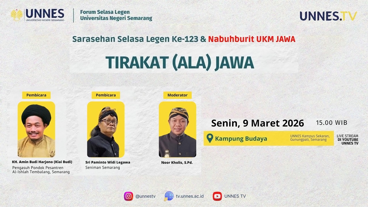 🔴 [ LIVE ] Sarasehan Selasa Legen ke-123 & Nabuhburit UKM Jawa | Tirakat (Ala) Jawa