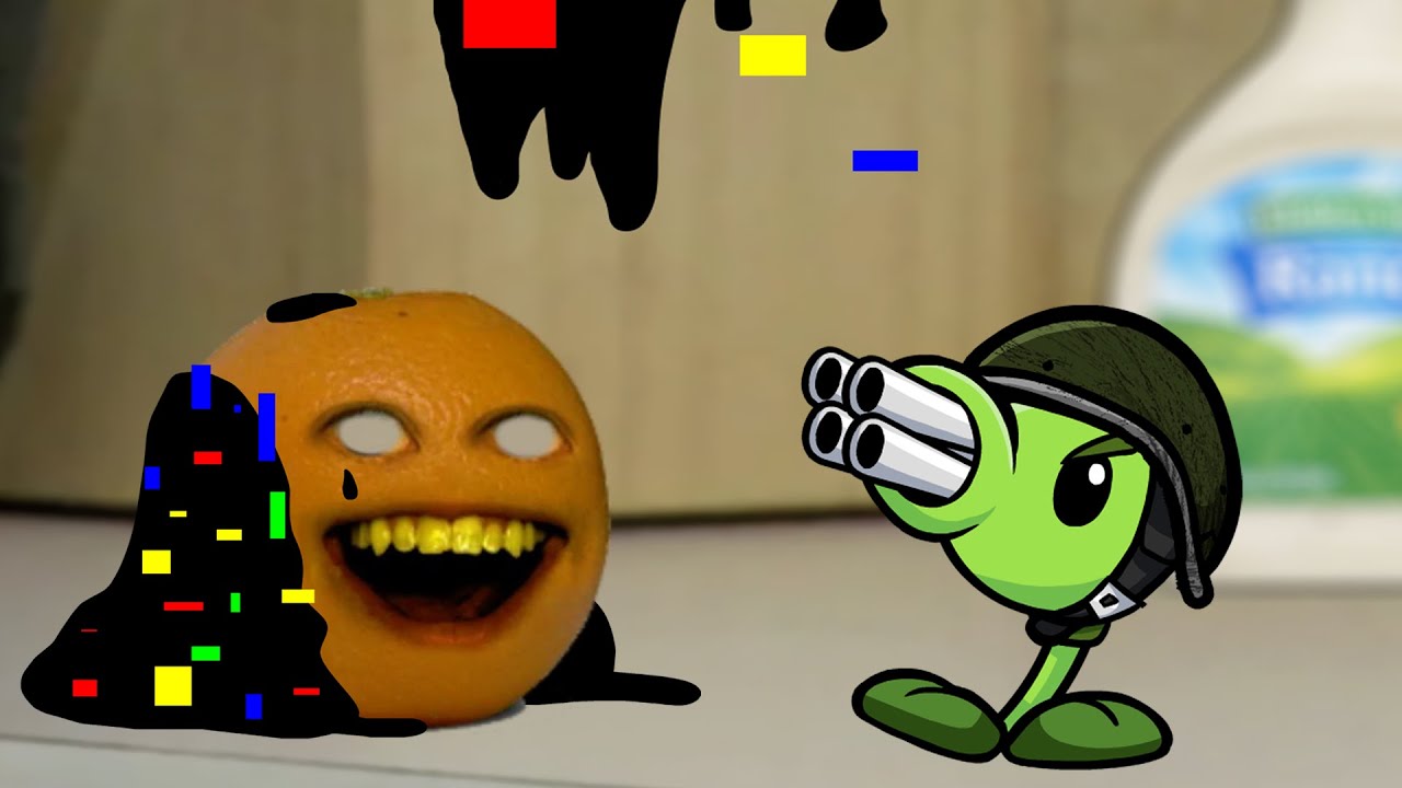 FNF Sliced But Gatling Pea Vs Pibby Annoying Orange Sing It (FNF Sliced Cover)