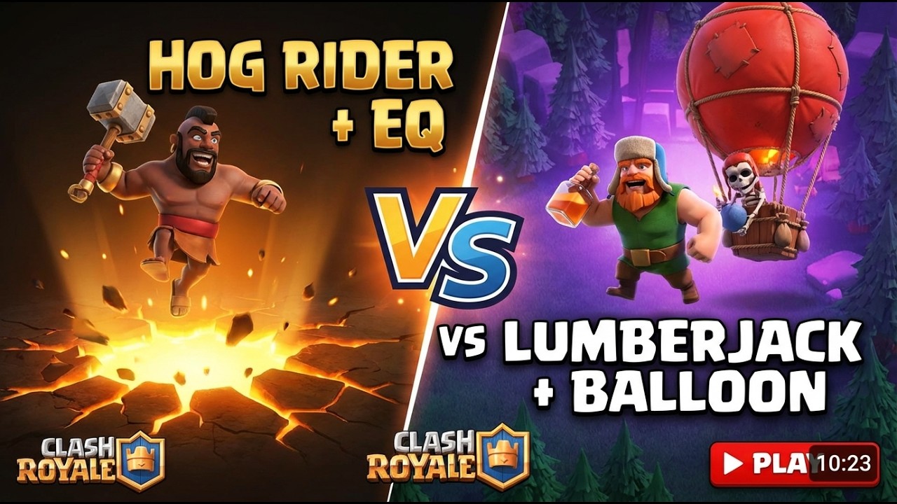 Can Hog EQ Beat Lumber Loon | Clash Royale | MidLadder