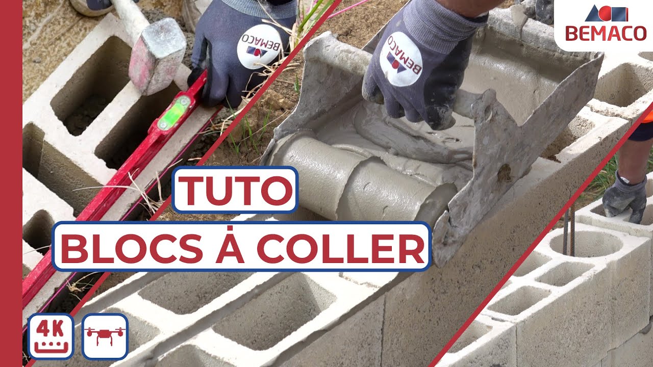 Comment monter un mur en blocs à coller - Guide facile (étape par étape)