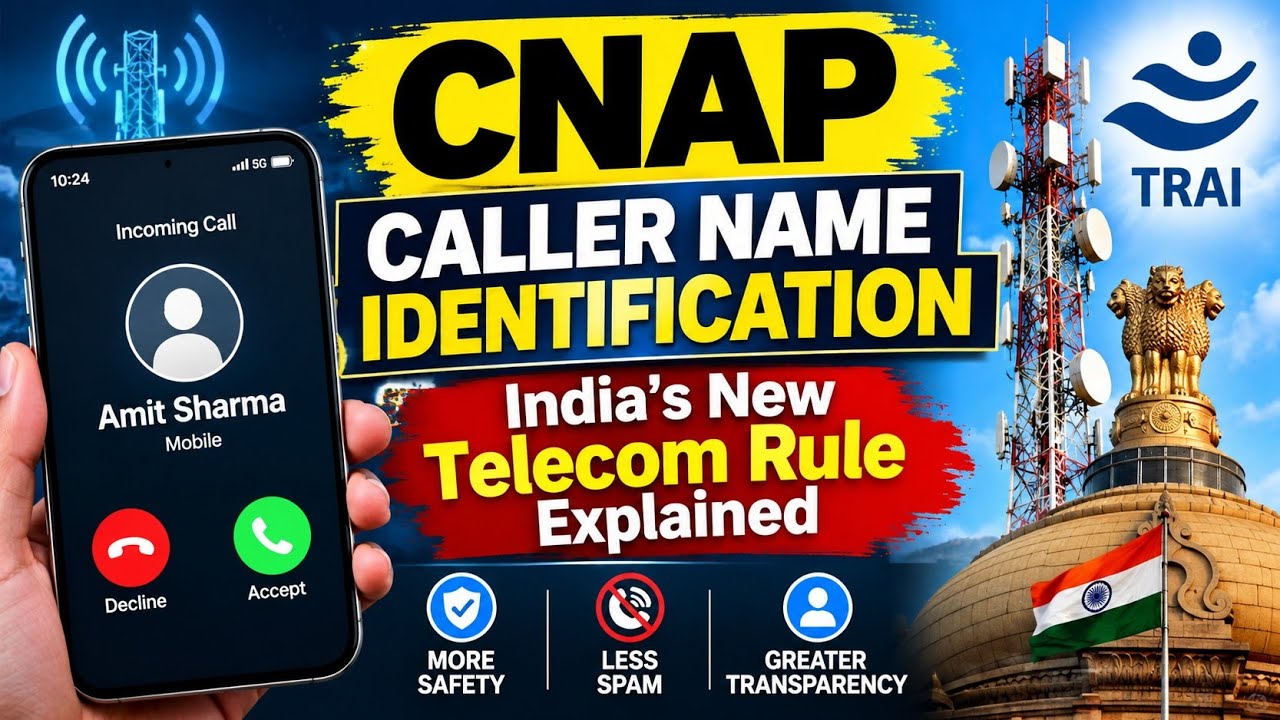 CNAP Explained | Caller Name Identification in India | New Telecom Rules 2026 | UPSC Current Affairs