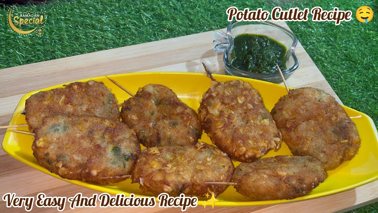|Ramadan Special Episode-22|🌙•Potato Cutlet Recipe•✨#easyrecipe#potatorecipe#cutlet #deliciousrecipe