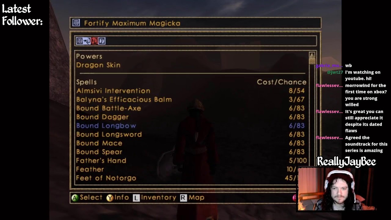 the universe told me to try morrowind #elderscrolls #morrowind #livegaming 