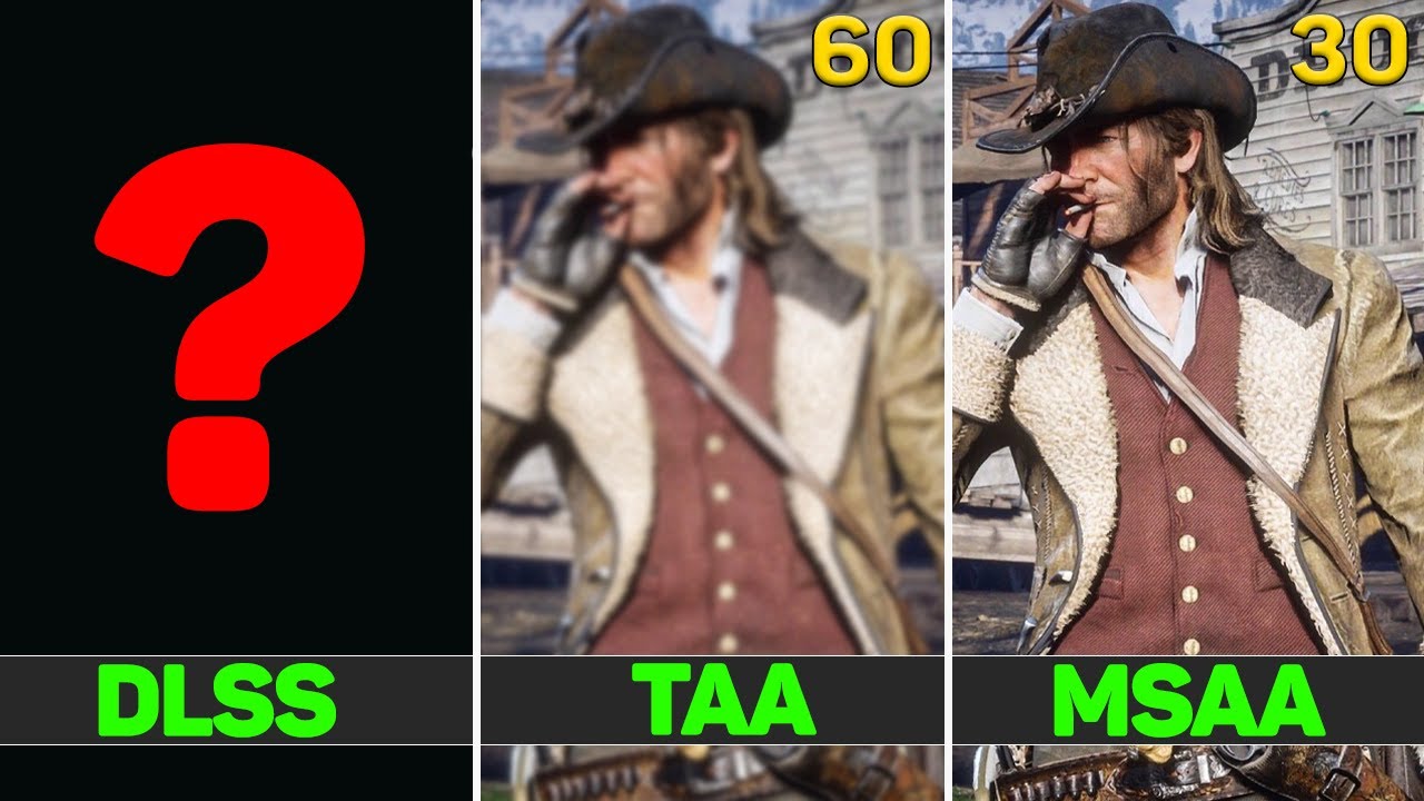 RDR2 - DLSS vs TAA vs MSAA | Perfomance And Graphics Comparison