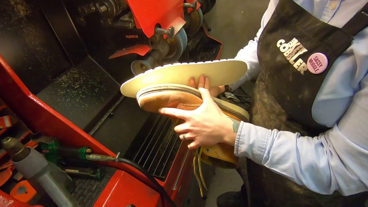 Clarks boots refurbished sole with Italian svig trainer unit #clarks