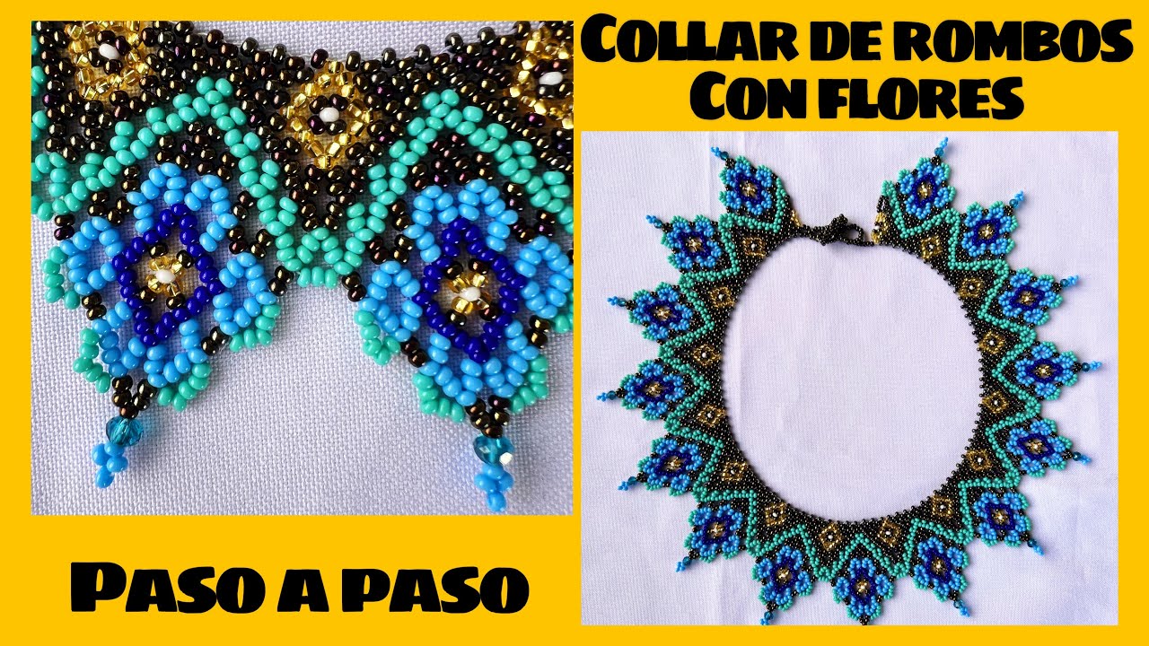 Transforma Mostacillas en un Collar de Flores Increíble