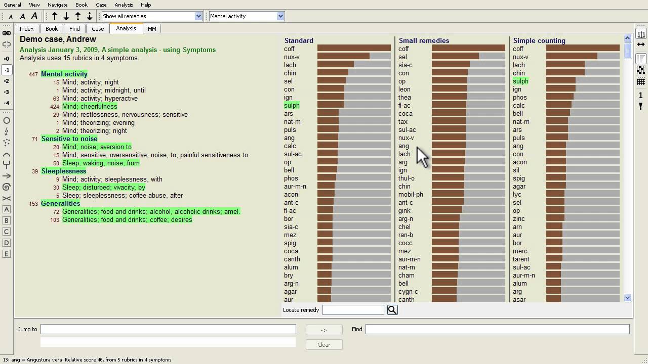 Complete Dynamics - Analysis module - Results