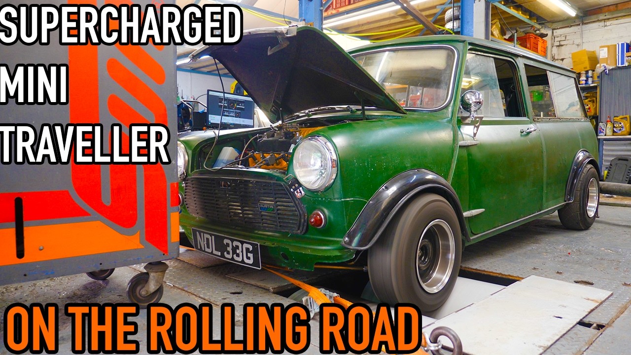 TAKING MY SUPERCHARGED MINI TRAVELLER TO THE ROLLING ROAD - VMAXSCART - Big Bogey Part 13.