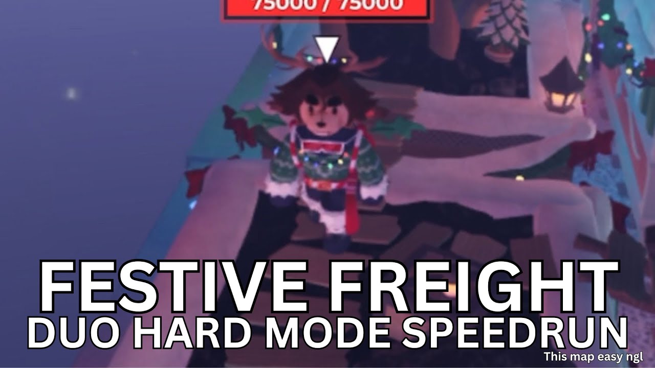 Speeedrunning duo festive freight with Keith and Chef | Hard | Tower Heroes