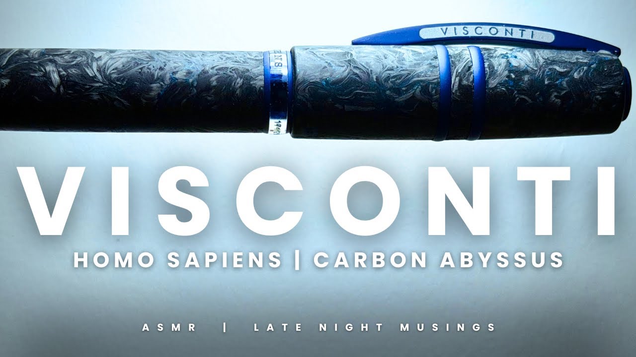 New Visconti Fountain Pen - Carbon Abyssus (ASMR)