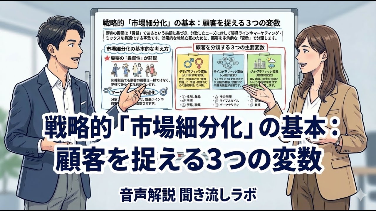 【重要論点・聞き流し】市場細分化（事例１）
