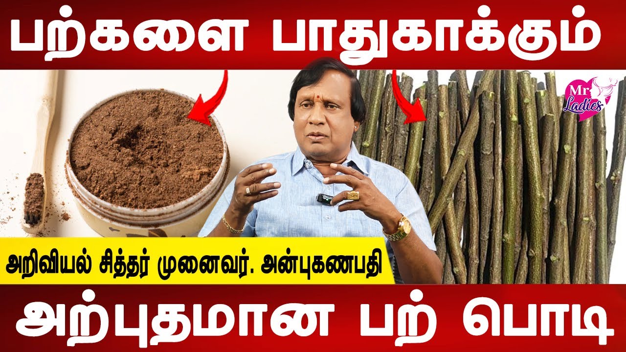 பற்களை ஆரோக்கியமாக வைத்துக்கொள்வது எப்படி ?  | Herbal tooth powder | Dr.Anbuganapthi | Mr ladies