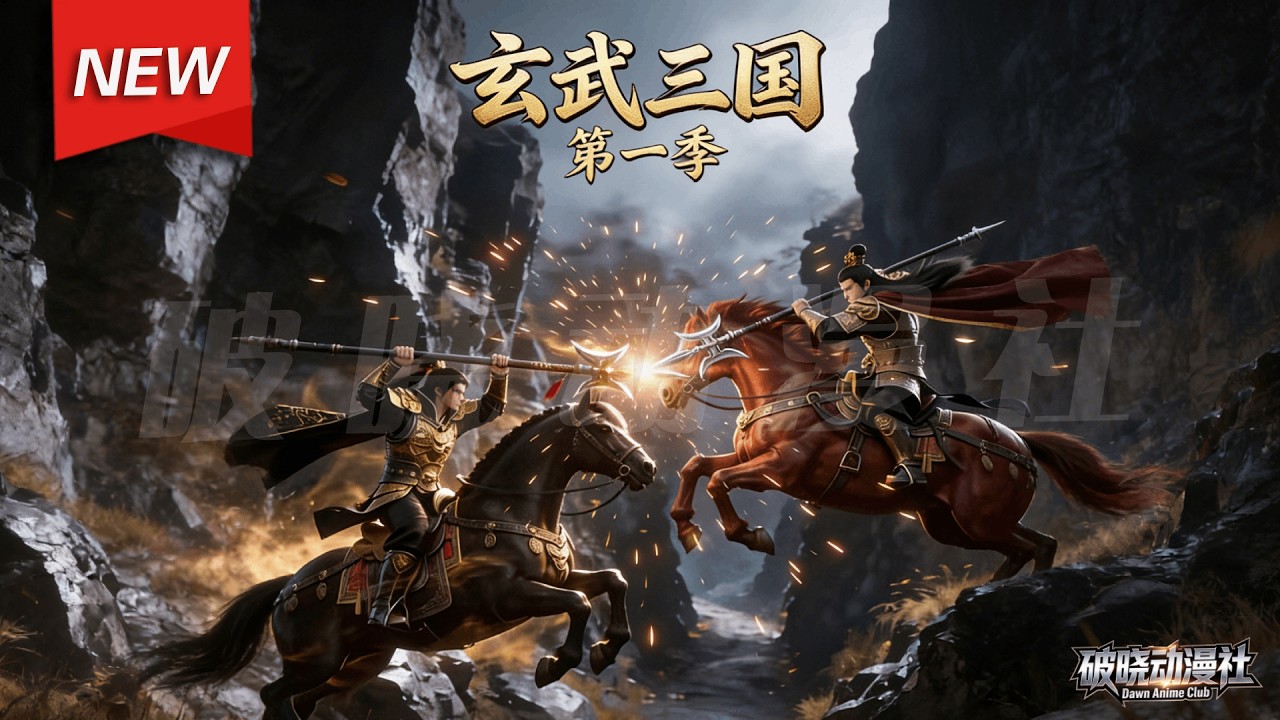 MULTISUB📢新番上线《玄武三国》第1季丨魂穿汉末觉醒无双霸体，林玄持戟横扫三国，诛董卓败吕布，一统四州怒讨曹操！#漫剧 #破晓动漫社