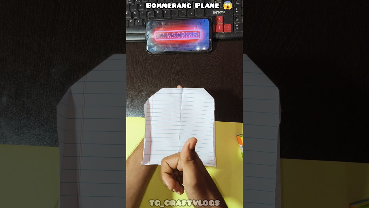How to make paper airplane bommerang #shorts #trendingcraft #plane @PLAYDIY03