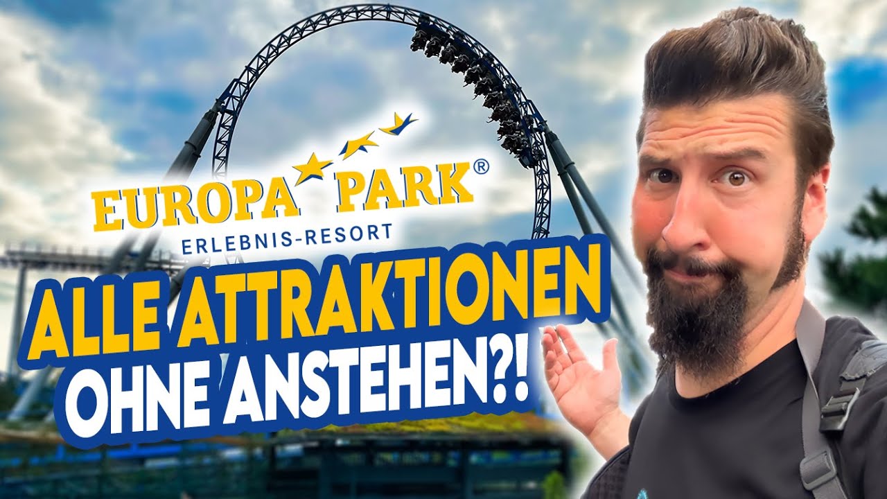 EUROPA-PARK: ALLE Attraktionen ohne ANSTEHEN! | Alleine im vollen Park - Schafft man alles?