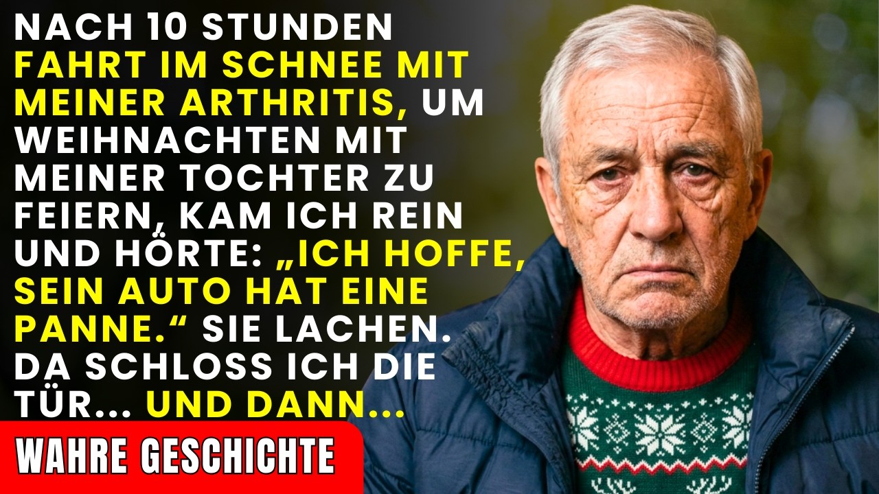 10 Stunden im Schneesturm für Weihnachten mit meiner Tochter — doch als ich das Haus betrat, hörte