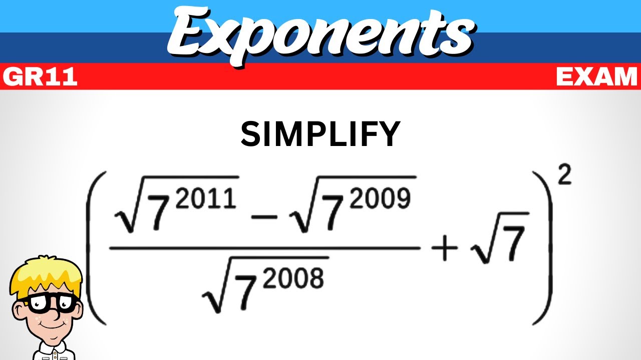 Exponents Grade 11 Exam Questions