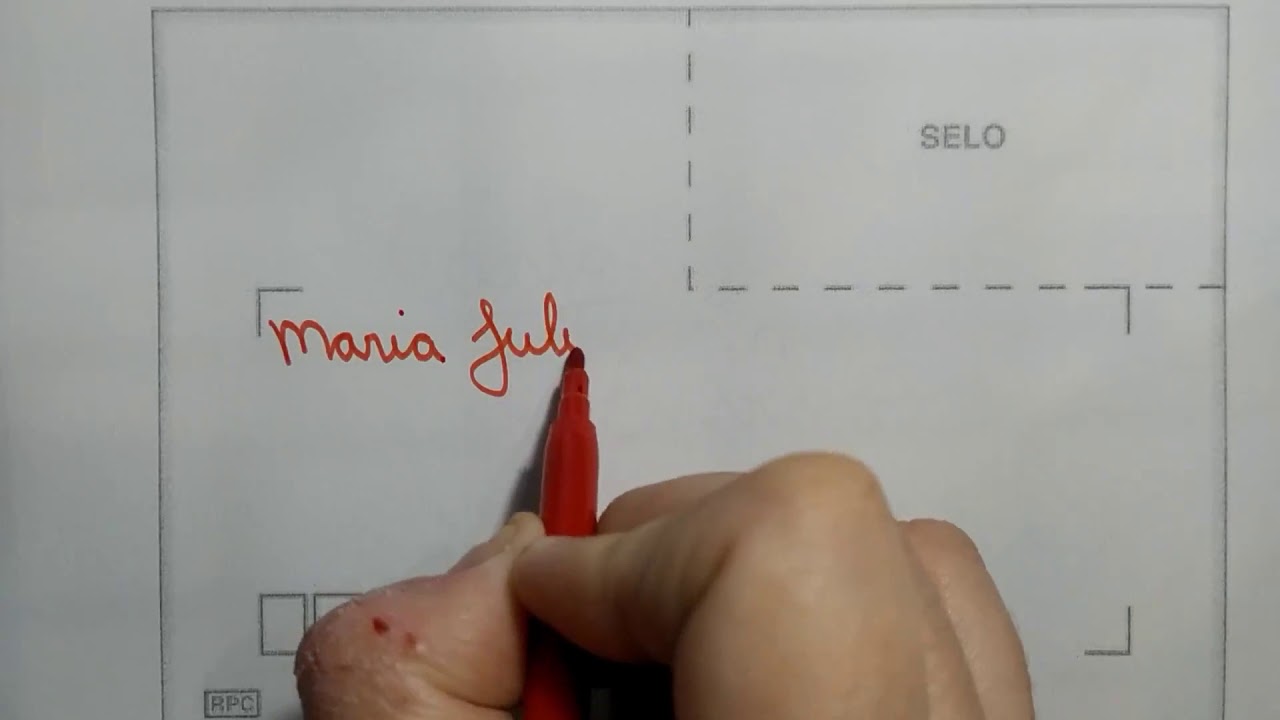 Como preencher um envelope de carta?