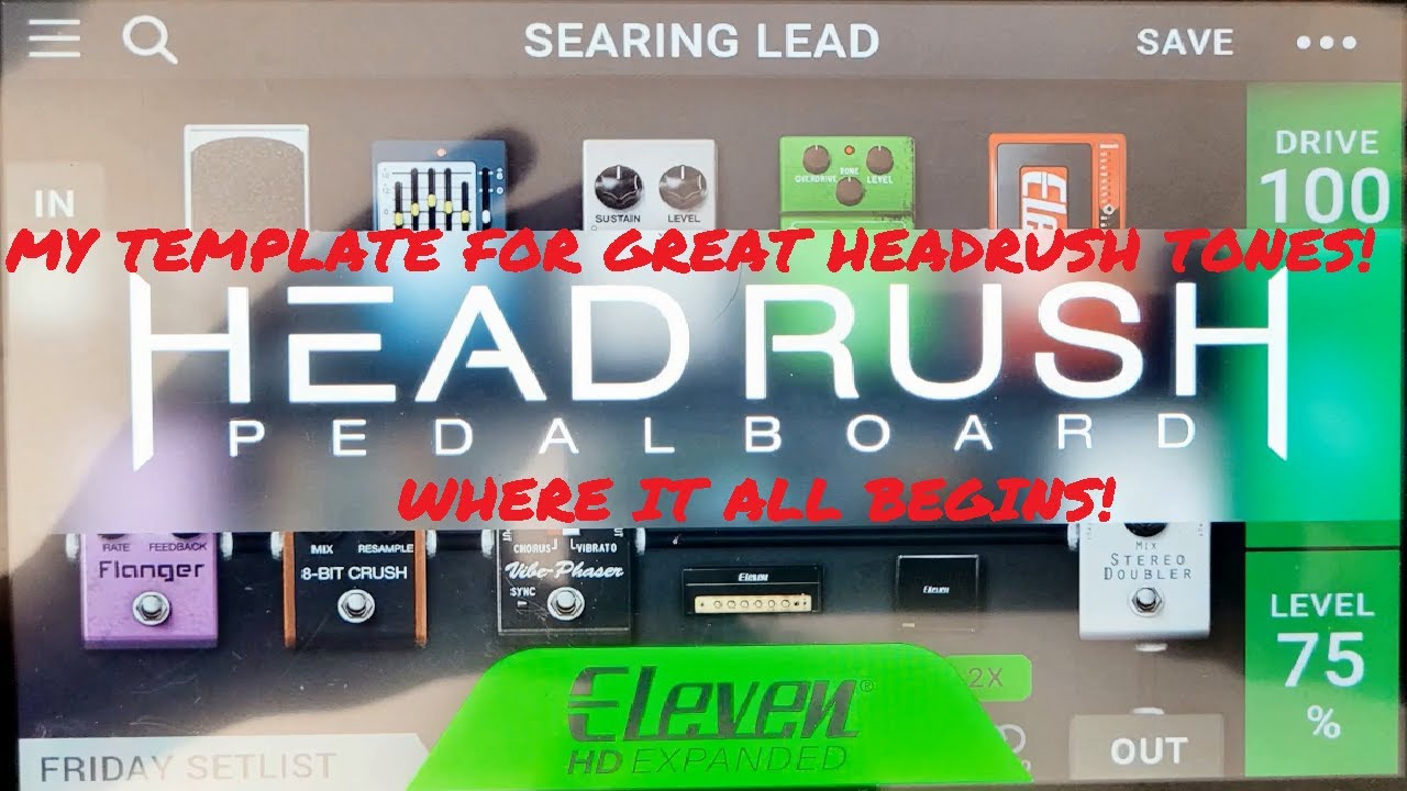 Headrush Pedalboard Rig Template