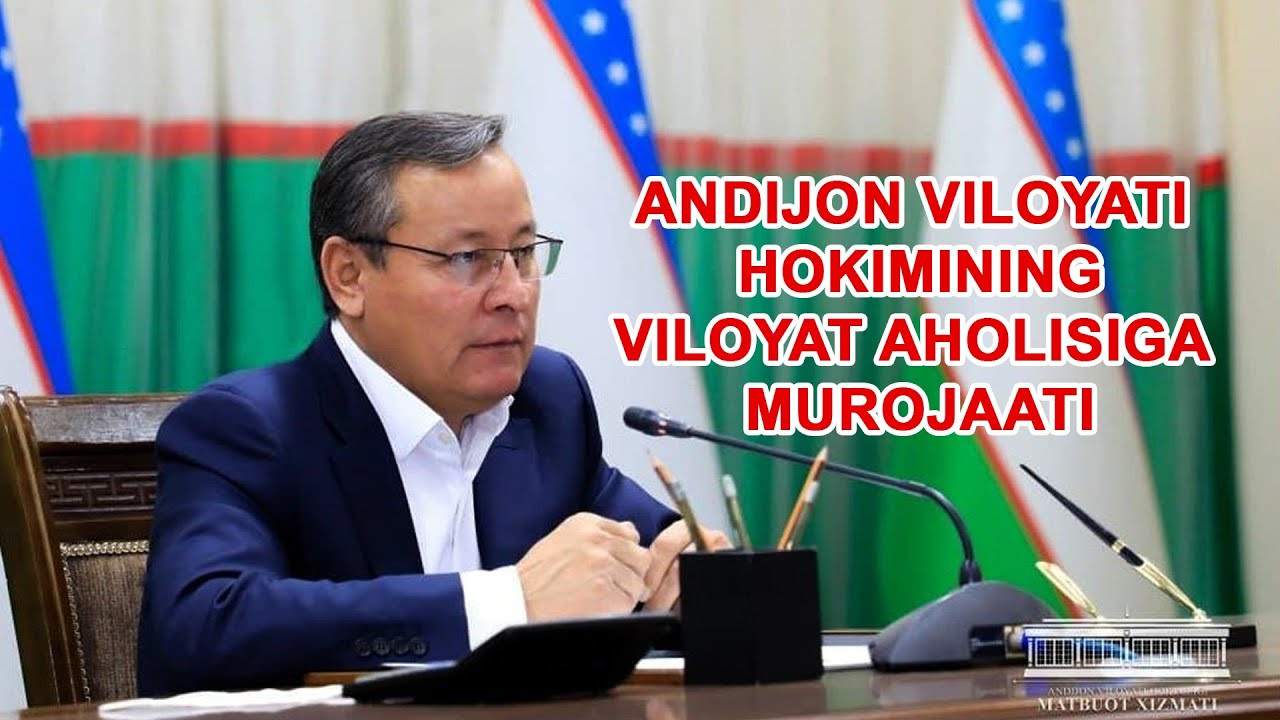 Andijon viloyati hokimining viloyat aholisiga murojaati #shuhrat_abdurahmonov #andijon #andijan