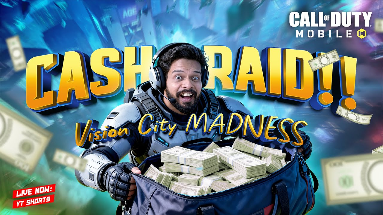 CODMobile INDIA Season 8 | CASH RAID!! 😂 Loot in Vision City #Shorts Live w/ Devnik