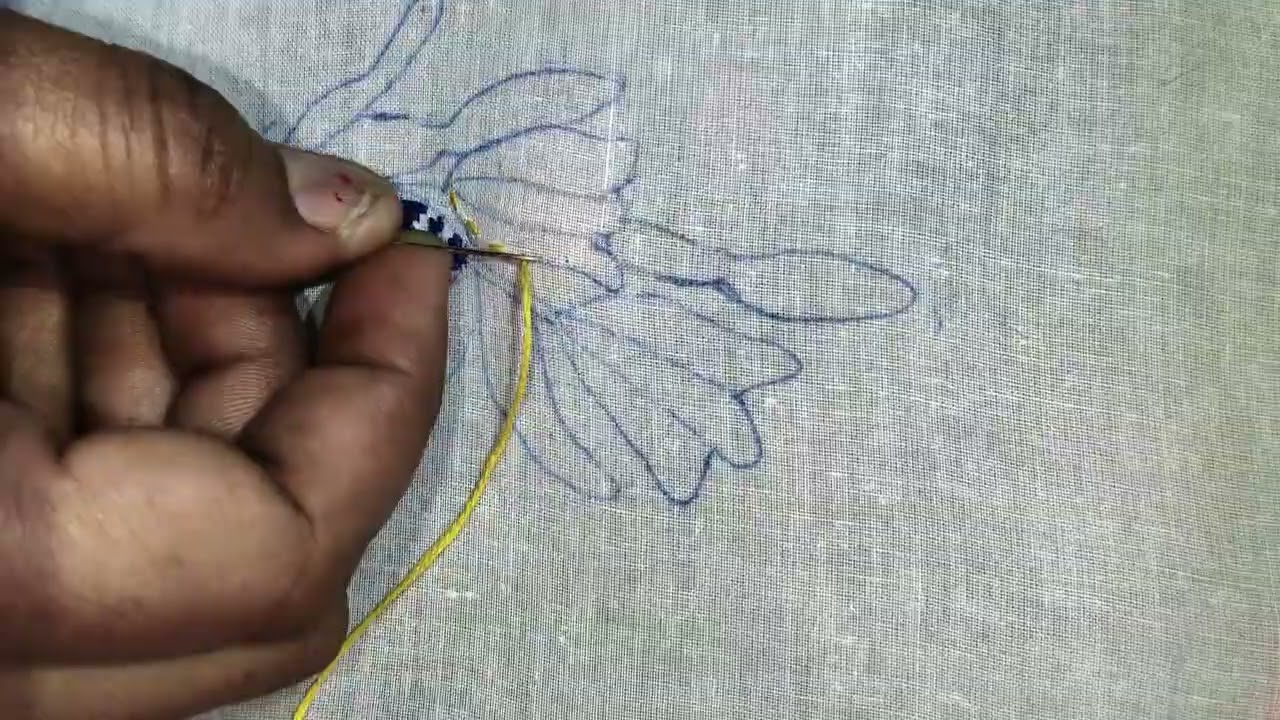 Embroidery flower design
