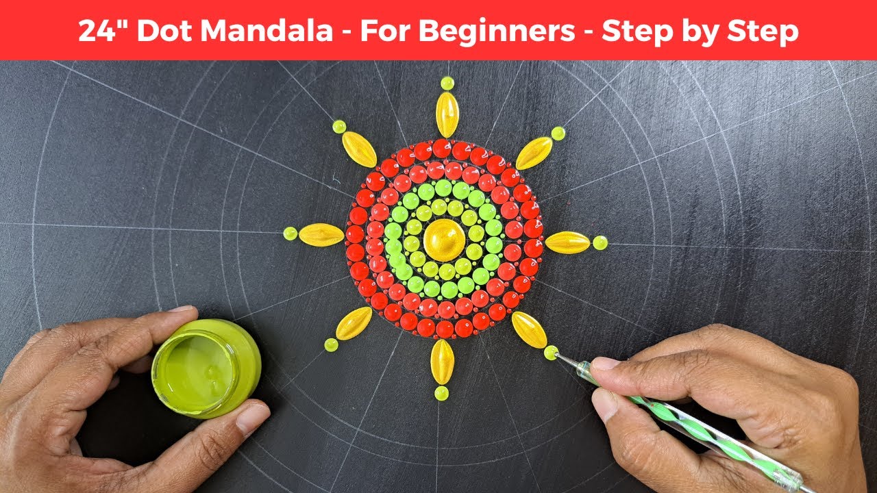 Dot Mandala for MDF | (Dot mandala for beginners) | Step by step | 285 | 2025 | ATM Creations