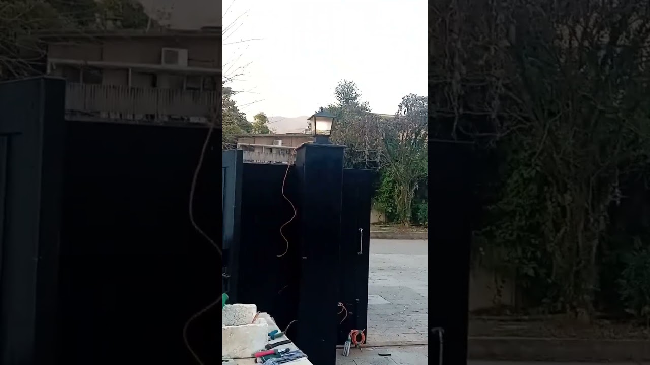 Main Gate light installation
