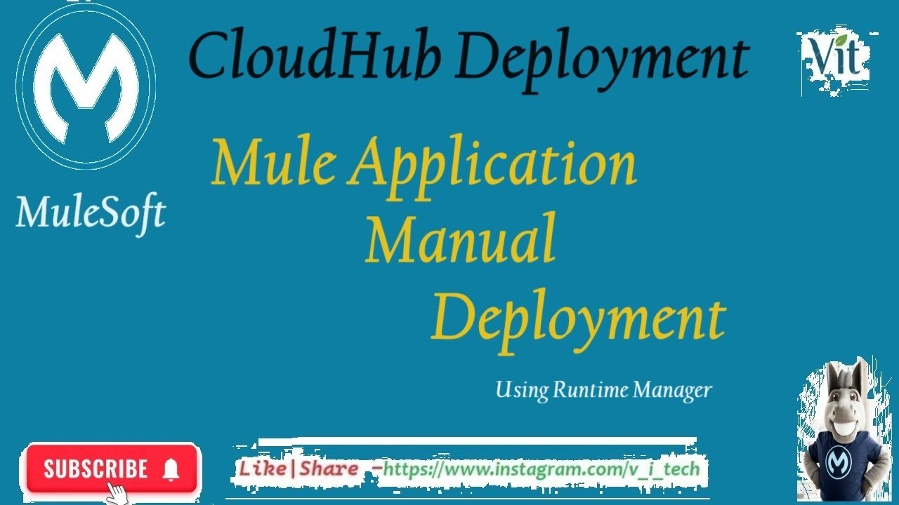 MuleSoft | Ручной процесс развертывания приложения Mule в Cloud Hub @vitechtalks | Менеджер выпол...