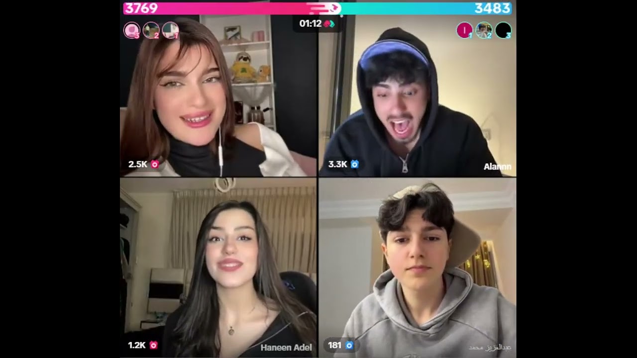 الان بهدل عبد لعزيز لان نازل غزل ب نور رباعي مع حنين ومقلب الاعجاب ب نزار