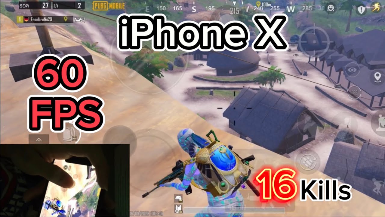 iphone x pubg mode test 2023👏 60Fps gyro✅ 4 finger✅ Handcam✅🔥