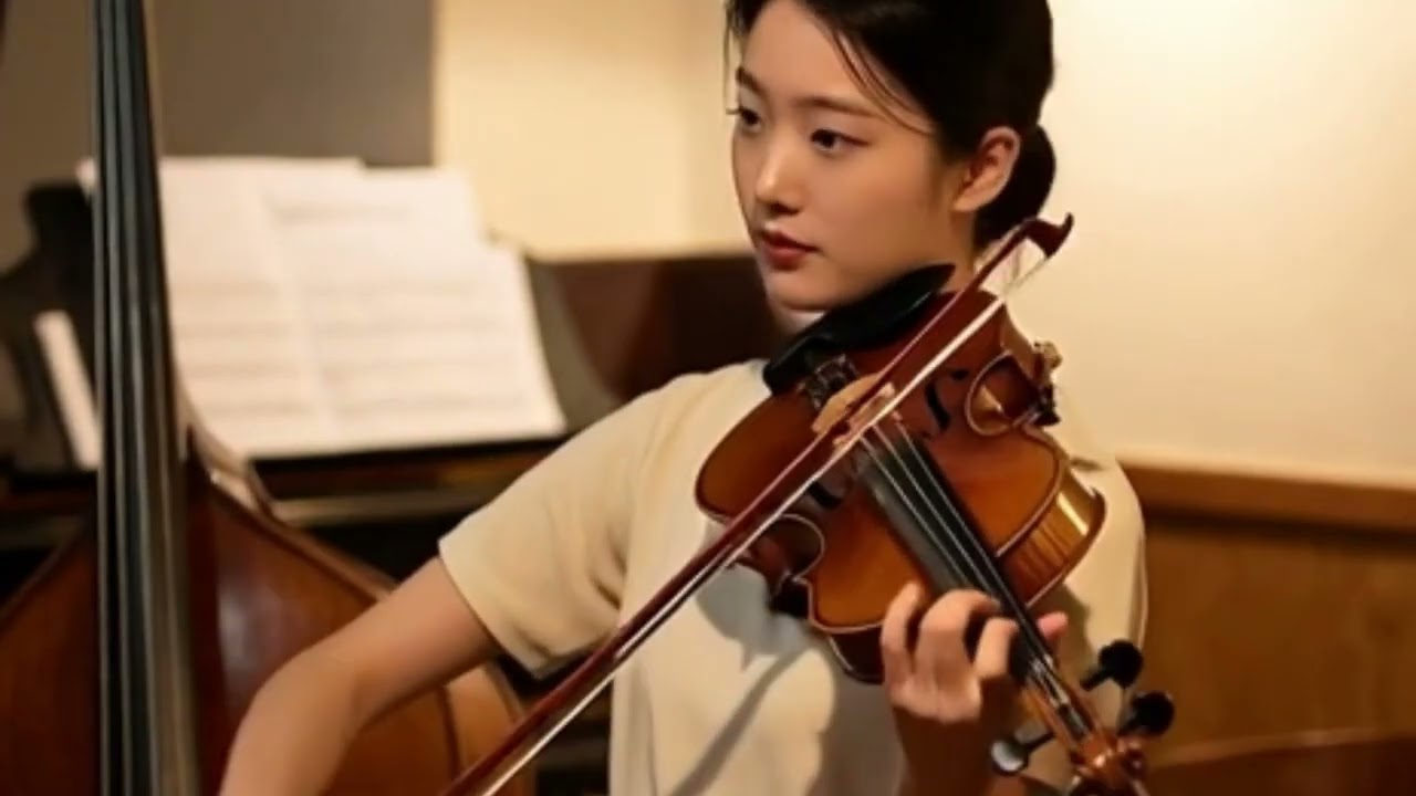 카폐와 바이올린,조용한, 카폐, 음악,클래식, 분위기, 저녁 , 휴식, 소녀,