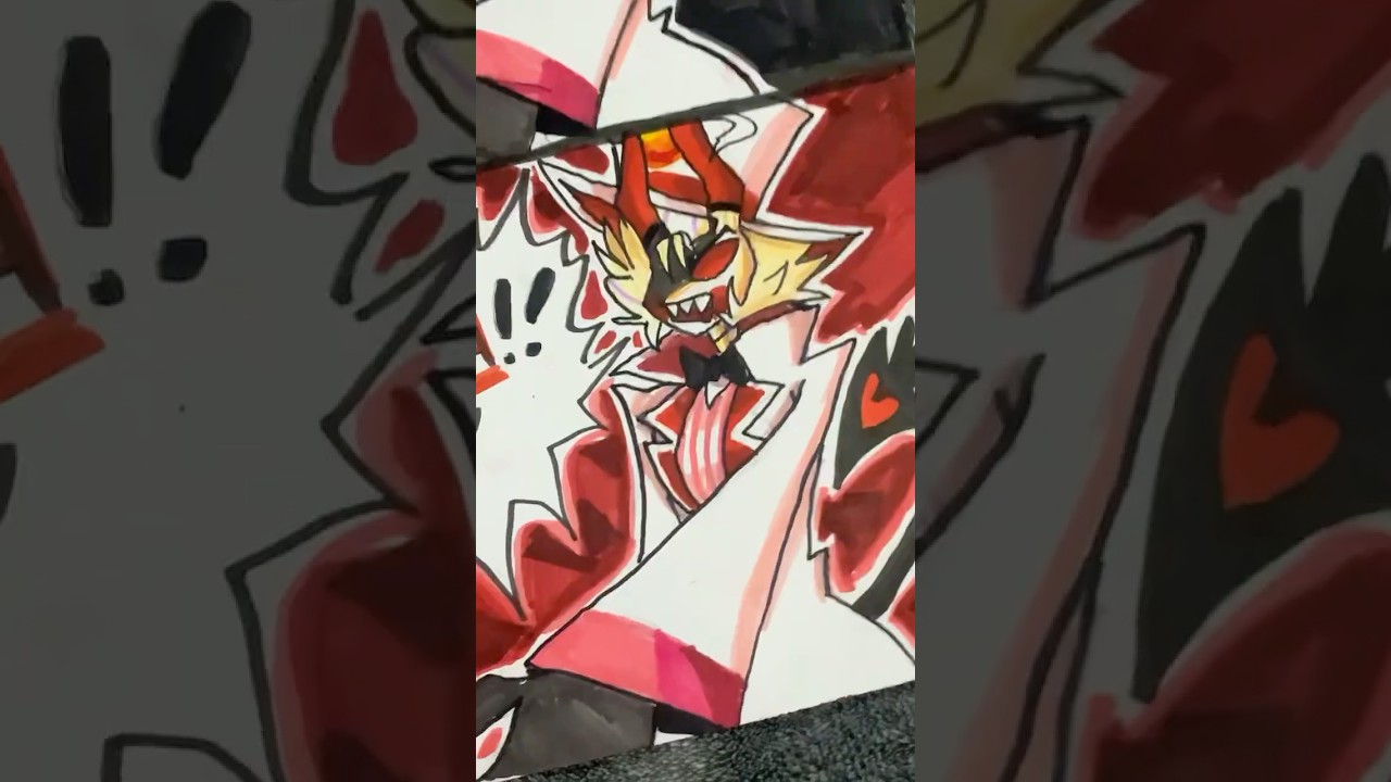 Hold my hand&hellip;NOW‼️ #art #drawing #hazbinhotel #lucifer #alastor #radioapple #appleradio