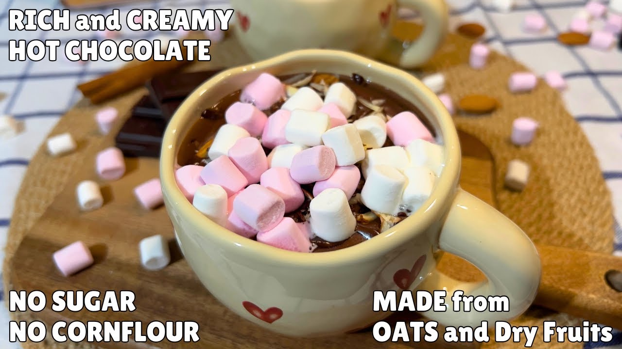 The BEST hot chocolate recipe | sugar-free, no CORNFLOUR | Guilty-free hot chocolate