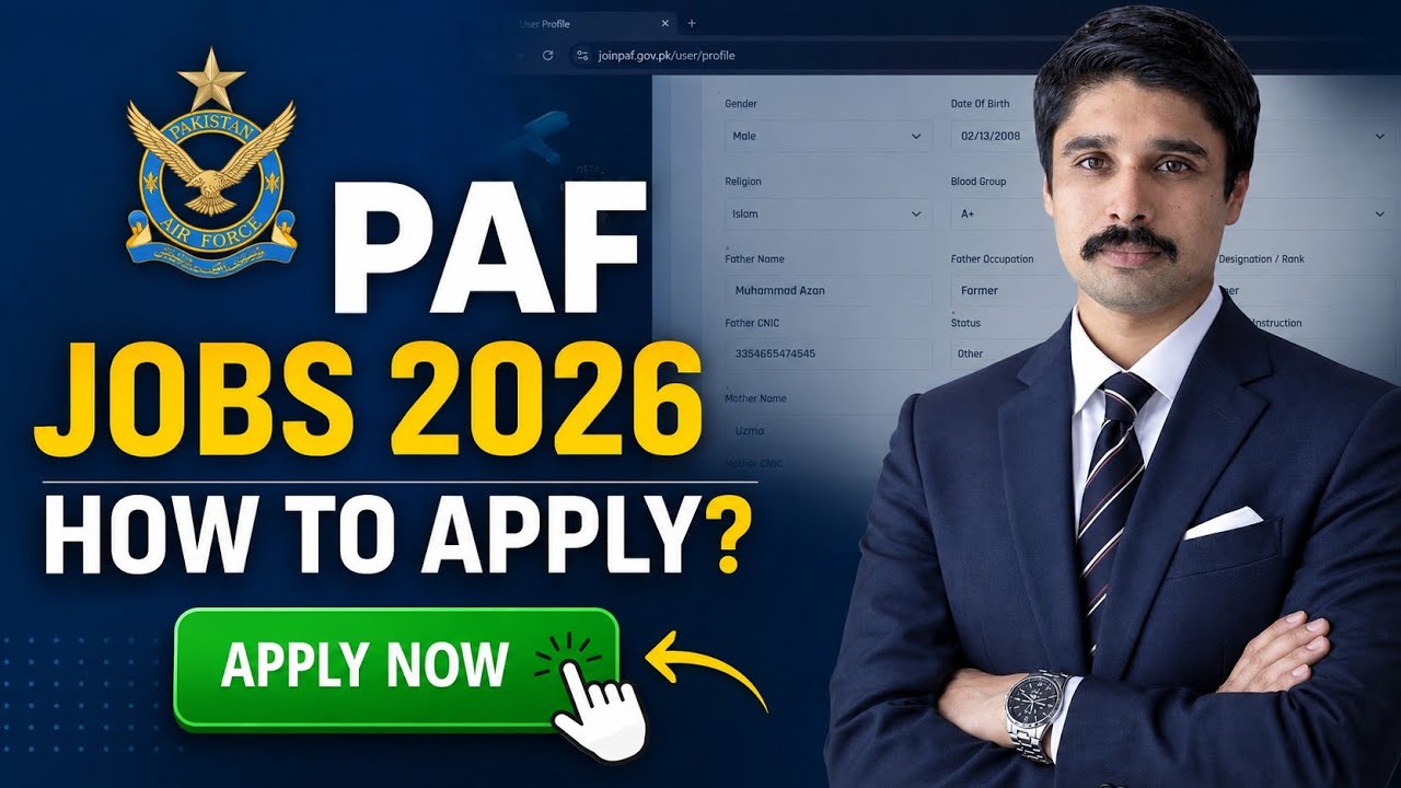 Pakistan Air Force Online Registration | Join PAF Through Commissioned Jobs