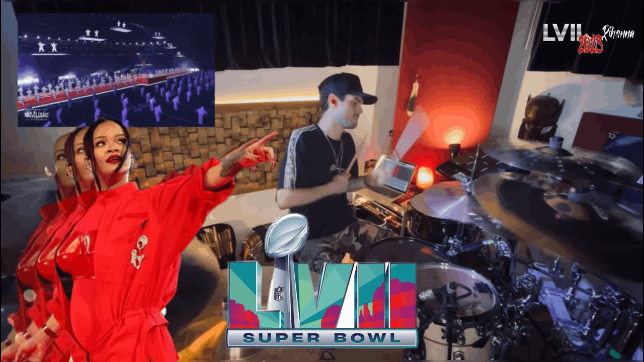 Rihanna - Umbrella | Super Bowl LVII Halftime Show DRUMS COVER Marco Zoppello