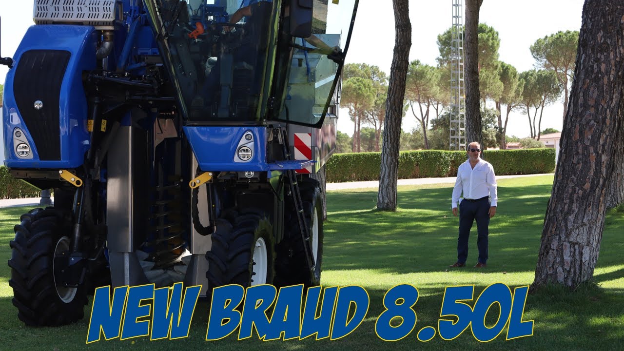🎥 ¡Descubre la NUEVA Vendimiadora Compacta Braud 8.50L en La Mancha! 🍇🚜