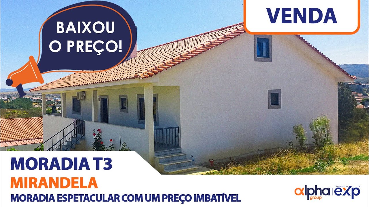 [BAIXOU O PREÇO] Moradia T3 em Mirandela | Bragança | Portugal
